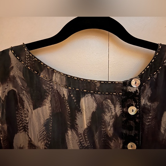 Da-Nang Silk Beaded Tunic Tank Size Large - Picture 9 of 16